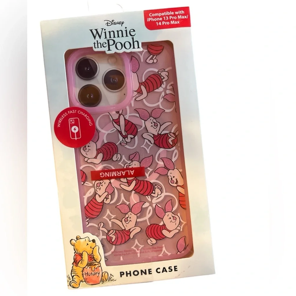 WINNIE THE POOH PIGLET PHONE CASE FOR iPhone 13 PRO MAX/ 14 PRO MAX. NEW IN BOX